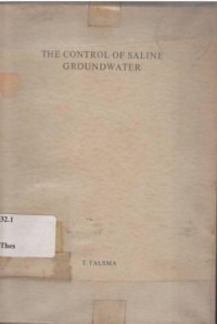 The Control of Saline Groundwater