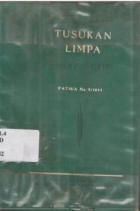 Tusukan Limpa. (Miltpunctie). Fatwa No. 5/1955