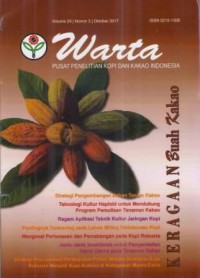 Warta Pusat Penelitian Kopi dan Kakao Indonesia Volume 29 No. 3 Oktober 2017
