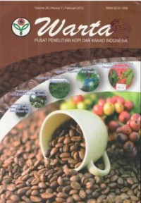 Warta Pusat Penelitian Kopi dan Kakao Indonesia Volume. 25 No. 1 Februari 2013