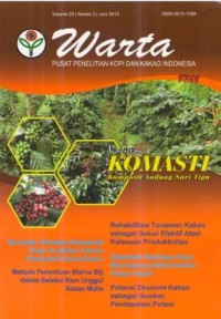 Warta Pusat Penelitian Kopi dan Kakao Indonesia Volume. 25 No. 2 Juni 2013