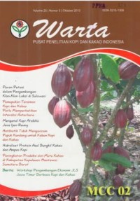 Warta Pusat Penelitian Kopi dan Kakao Indonesia Volume. 25 No. 3 Oktober 2013