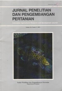 Jurnal Penelitian dan Pengembangan Pertanian Volume 20 Nomor 3 Tahun 2001