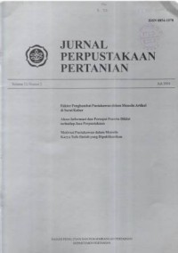 Jurnal Perpustakaan Pertanian Volume 13 Nomor 2 Juli 2004