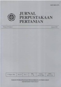 Jurnal Perpustakaan Pertanian Volume 18 Nomor 1 Januari 2009