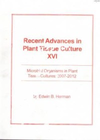 Recent Advances in Plant Tissue Culture XVI