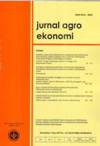 Jurnal Agro Ekonomi Volume 31 Nomor 2 Oktober 2013