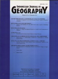 INDONESIAN JOURNAL OF GEOGRAPHY Vol 43 No 2 Desember 2011