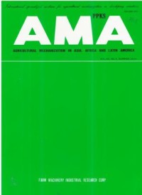 Agricultural Mechanization in Asia, Africa and Latin America (AMA) Vol.45 No. 3 Summer 2014
