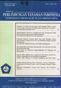JURNAL PERLINDUNGAN TANAMAN INDONESIA Vol 10 No 2 Desember 2004