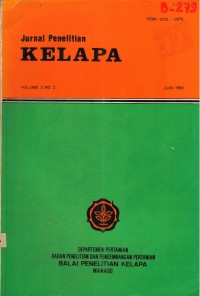 Jurnal Penelitian Kelapa Volume 3 No. 2