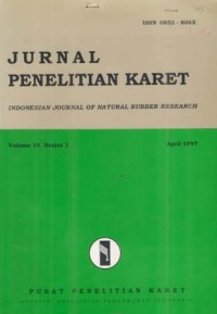 Jurnal Penelitian Karet Volume 15 April 1997 Nomor 1