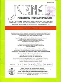 Jurnal Penelitian Tanaman Industri Volume 23 No. 2 Desember 2017