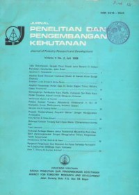 Jurnal Penelitian dan Pengembangan Kehutanan Volume IV No.2, Juli 1988