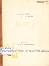 Laporan perjalanan dinas ke Nigeria dan India tgl. 6-19 November 1981