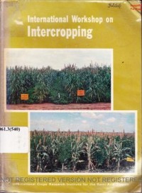 Proceedings of the international workshop on intercropping Hyderabab, India, 10-13 January 1979