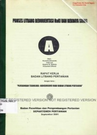 Prosiding Raker Badan Litbang Pertanian, Jakarta,26-28 September 2001. Peningkatan Manajemen Kinerja Penelitian Dalam Rangka Menghadapi Persaingan Teknologi