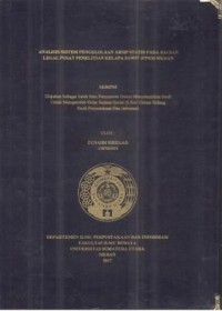 Analisis Sistem Pengelolaan Arsip Statis Pada Bagian Legal Pusat Penelitian Kelapa Sawit (PPKS) Medan