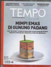 TEMPO EDISI 27 AGUSTUS- 2 SEPTEMBER 2012