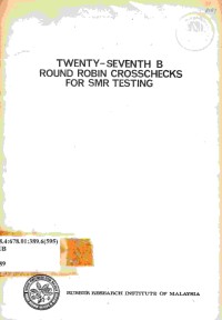 Twenty-Seventh B Round Robin Crosschecks for SMR Testing