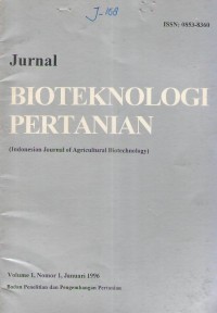Jurnal Bioteknologi Pertanian Vol.1 No.1 Januari 1996