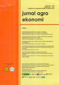 Jurnal Agro Ekonomi Vol. 36 No. 1 Mei 2018