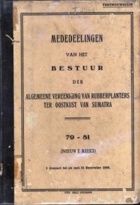 Mededeelingen van het Bestuur der A. V. R. O. S. 79-81 (Nieuwe Reeks) 1 Januari tot en met 31 December 1940