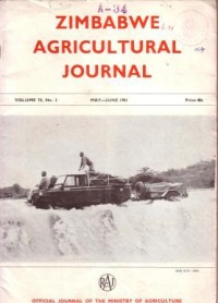 Zimbabwe Agricultural Journal  Volume.78 Nomor.3  May-June  1981