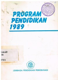 Program pendidikan 1989