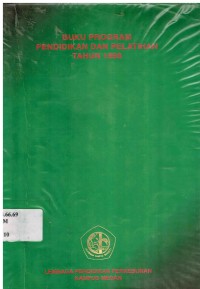 Buku program pendidikan dan pelatihan tahun 1998