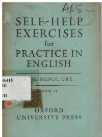 Image of Self-Help Exercises for Practice in English : BOOK II