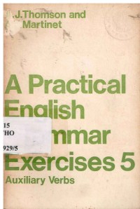 A Practical English Grammar Exercises 5 : Auxiliary Verbs