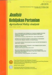 Analisis Kebijakan Pertanian Vol. 17 No. 1 Juni 2019