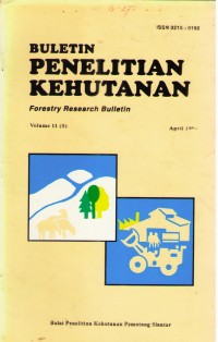 Image of Buletin Penelitian Kehutanan Volume 11 (S) April 1996