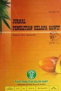Jurnal Penelitian Kelapa Sawit Volume 21 No. 2, Agustus 2013