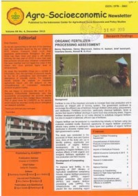 Agro-Socioeconomic Newsletter Vol. 6 No. 4 Desember 2012