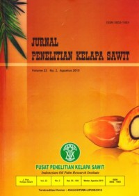 Jurnal Penelitian Kelapa Sawit Volume 23 No. 2 Agustus 2015