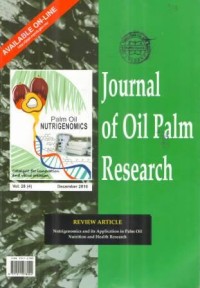 Journal of Oil Palm Research (JOPR) Vol. 28 (4) December 2016