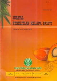 Jurnal Penelitian Kelapa Sawit Volume 24 No. 2 Agustus 2016