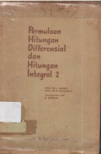 Permulaan hitungan differensial dan hitungan integral (Djilid II)