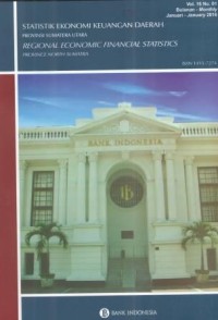Statistik Ekonomi Keuangan Daerah  Provinsi Sumatera Utara Vol. 16 No. 01 Januari 2016