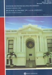 Statistik Ekonomi Keuangan Daerah  Provinsi Sumatera Utara Vol. 15 No. 11 November 2015
