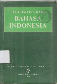 Tata bahasa buku bahasa Indonesia