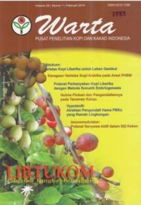 Warta Pusat Penelitian Kopi dan Kakao Indonesia Volume. 26 No. 1 Februari 2014