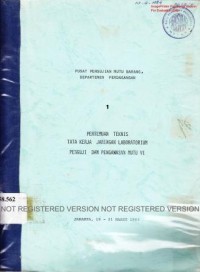 Image of 1 Pertemuan teknis tata kerja jaringan laboratorium penguji dan pengawasan mutu VI