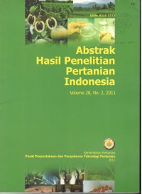 ABSTRAK HASIL PENELITIAN PERTANIAN INDONESIA VOLUME 28,No. 2 - 2011