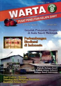 Warta PPKS Volume 15 Nomor 3 Oktober 2007