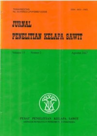 Jurnal Penelitian Kelapa Sawit Volume 15 Nomor 2 Agustus 2007