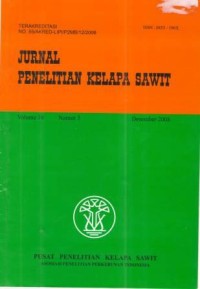 Jurnal Penelitian Kelapa Sawit Volume 16 Nomor 3 Desember 2008