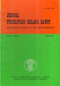 Jurnal Penelitian Kelapa Sawit Volume 7 Nomor 1 April 1999